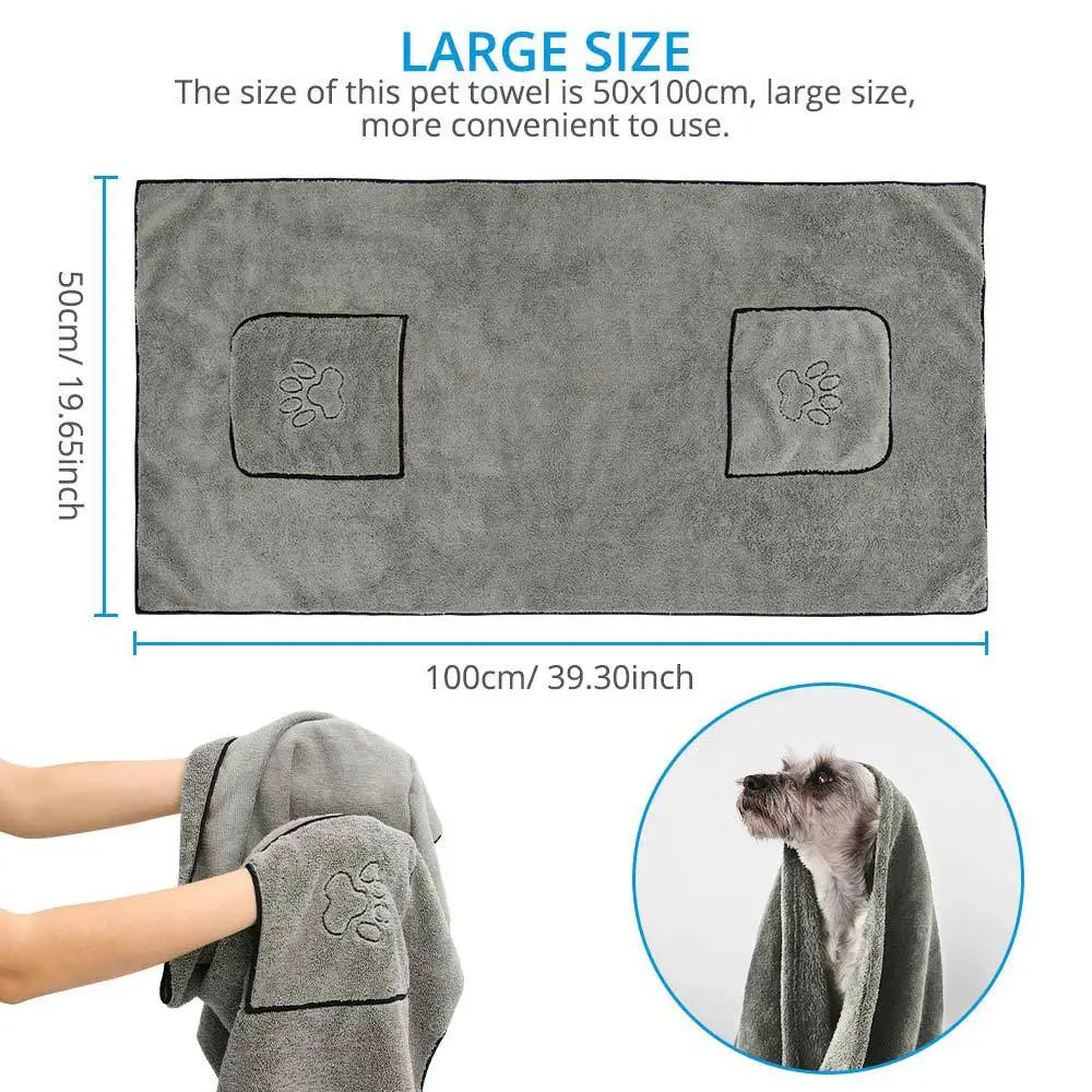 Super Absorbent Pet Bath Towel
