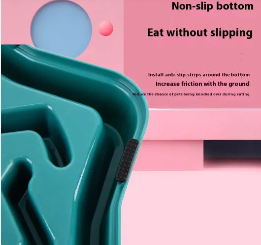 Pet Slow Feed Food Bowl