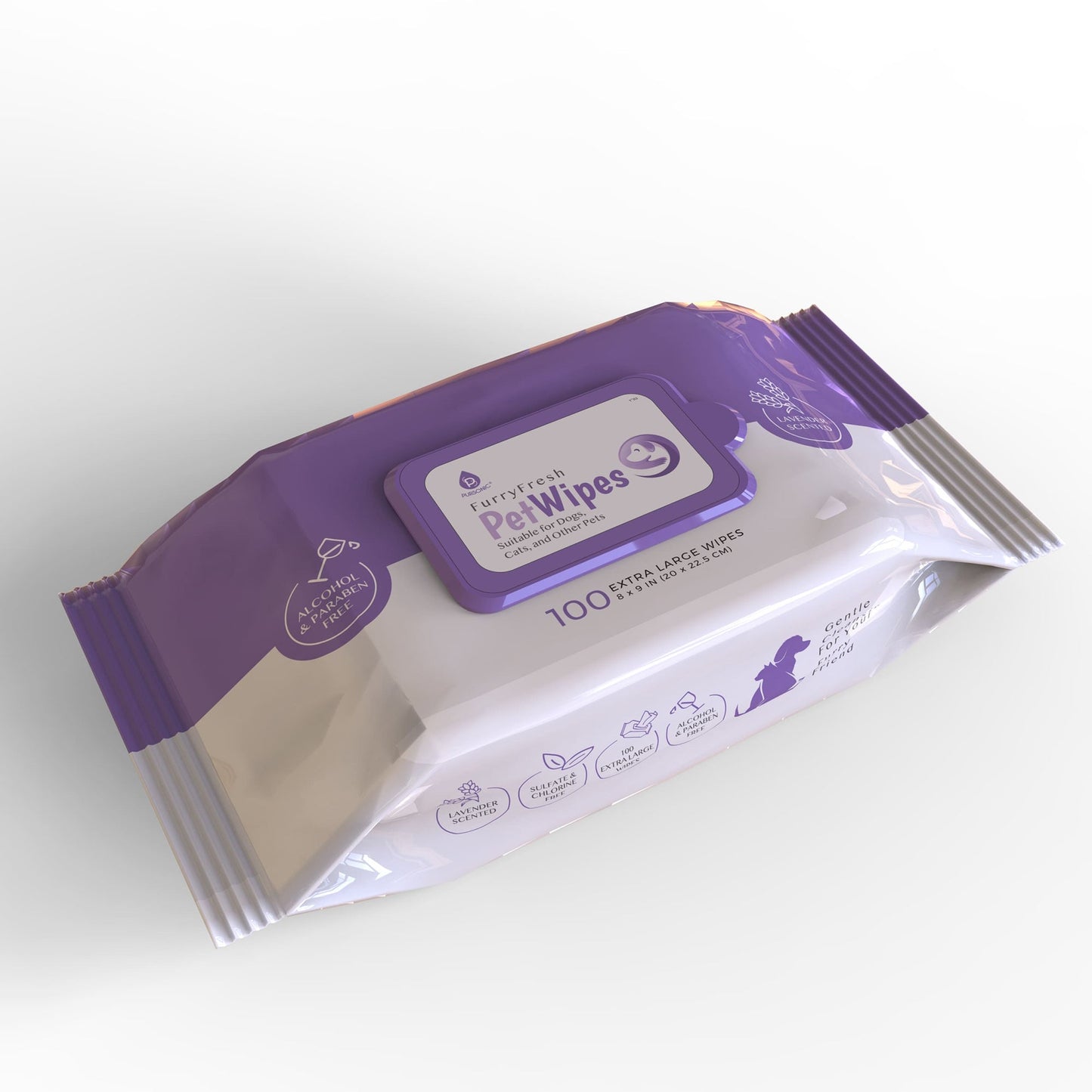 Extra Large Pet Wipes - Lavender Scented (100 count)