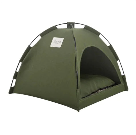 Portable Pet Tent Bed with Cooling Mat
