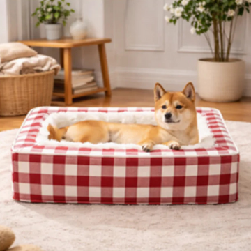 Classic Plaid Pet Bed