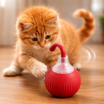 Cat Ball Toy Tail | Beyond Tickled 