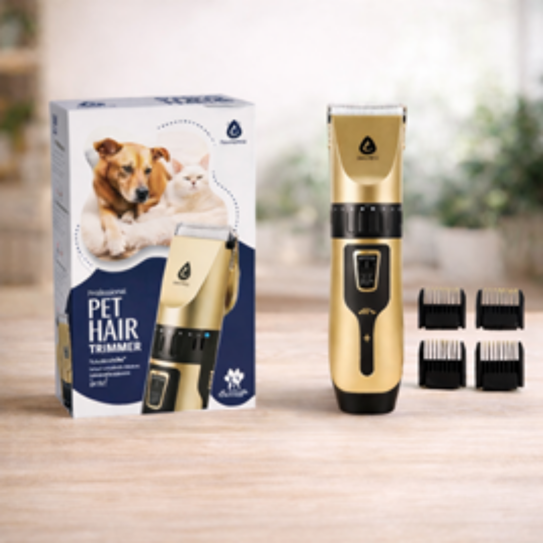 Pet hair trimmer with packaging